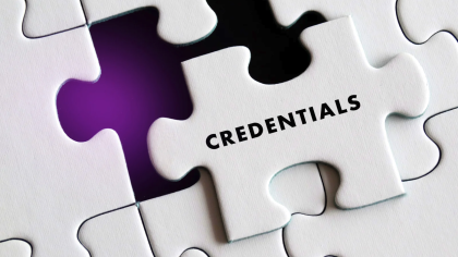 Credentials puzzle piece